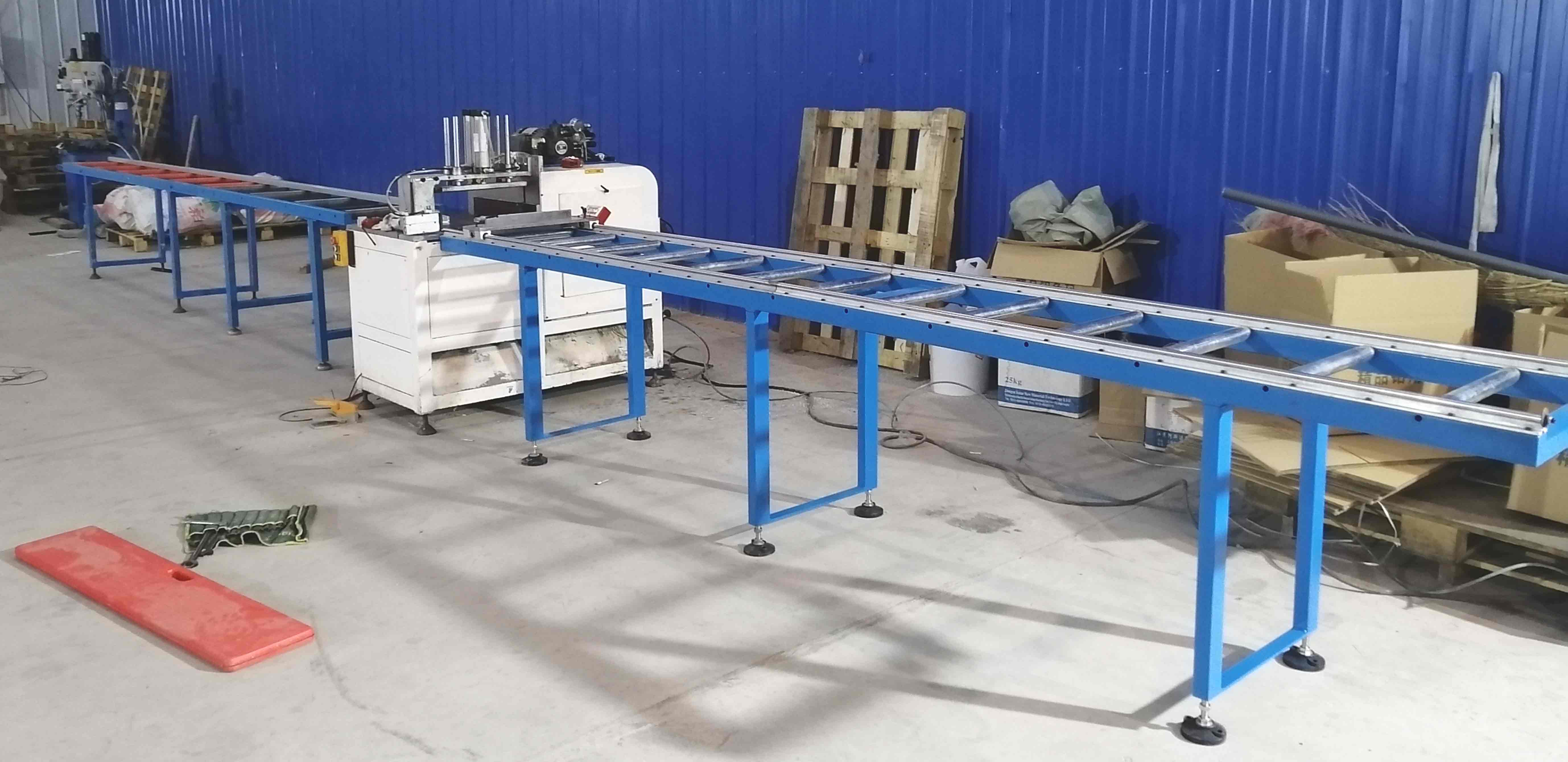 鋁型材下料如果尺寸較長，使用半自動(dòng)切鋁機(jī)SDY-B500非常適合